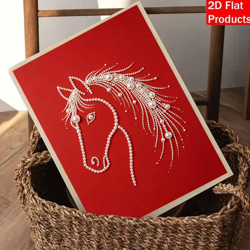 5D DIY Pearl Diamond Painting Kit Elegant Horse Full Drill Embroidery Mosaic Art Home Wall Decor Gift