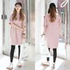 South Korea Spring and Summer New Solid Color Loose T-shirt Women's Large Size Medium and Long Short-sleeved T-shirt Skirt Top Female Student