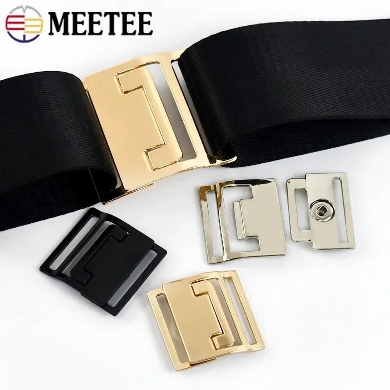 2/5/10Pcs Metal Buckle 30/50mm Combination Buckles for Connecting Waistbands Coats Handbags Straps Adjustable Clasp Accessories