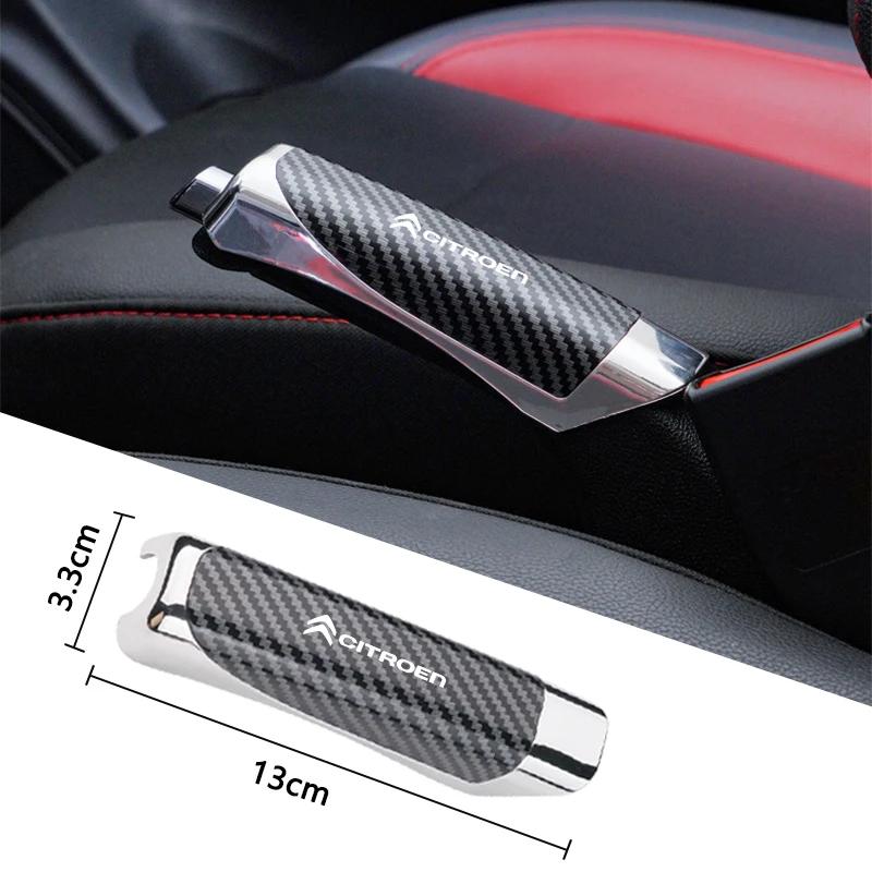 Car Hand Brake Carbon Parking Brake Handbrake Grips Protection Cover For Citroen C1 C2 C3 Vts C4 Saxo C4L C5 C6 C8 Xsara Picasso