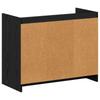Shoe Cabinet Black Oak 85 x 39.5 x 70 cm Particleboard