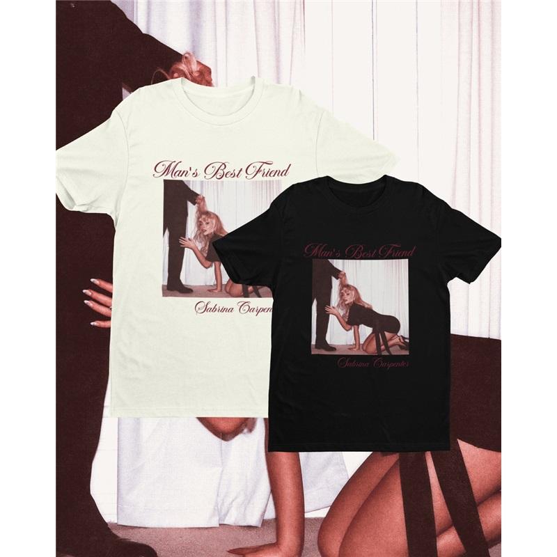 T-shirt Stampata Cantante Americana Sabrina Carpenter Uomo Donna Oversize Cotone Casual Comoda Manica Corta High Street Harajuku Abbigliamento Femminile Maschile