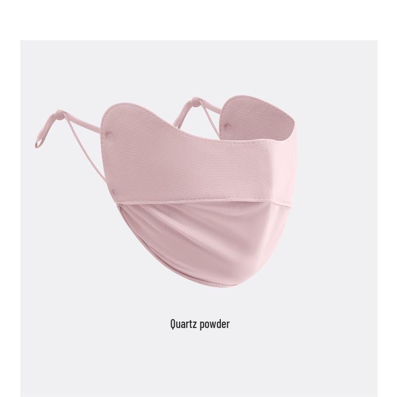 Sonnenschutzmaske für Damen: Atmungsaktive, UV-beständige, formende Sommer-Gesichtsmaske aus Eis-Seide mit Schutz für die Augenwinkel.