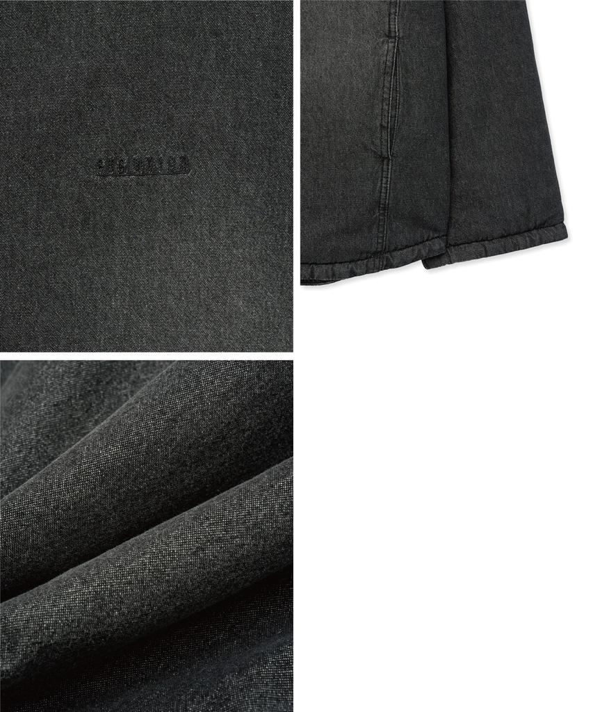 Big Union Padded Denim Shirt Jacket (Black)