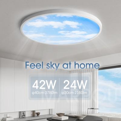Plafoniera rotonda Smart Sky con controllo intelligente e LED dimmerabile per decorazioni domestiche moderne e risparmio energetico