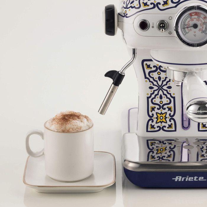 Ariete Capri 1389 Macchina Da Caffè Manuale 850W 15 Bar Cappuccinatore Blu Acciaio