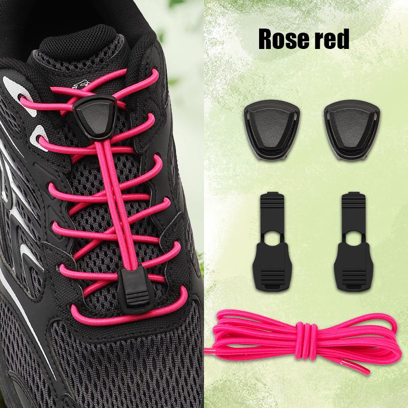 1 Pair Stopper for Elastic Rope Fastener for Kids Adult Triangle Plastic Cord Lock No Tie Shoelaces Buckle Lazy Sneaker Laces