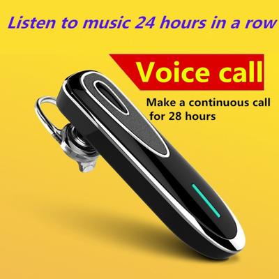 K1 Voice Control Bluetooth-compatible Stereo Earphone Earhook Wireless Handsfree Headphone