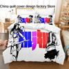 3Pcs Kill La Kill Anime Bedding Set 3D Print Ryuko Matoi Duvet Cover Pillowcases For Teens Fans Room Decor Gift  Bed Linen