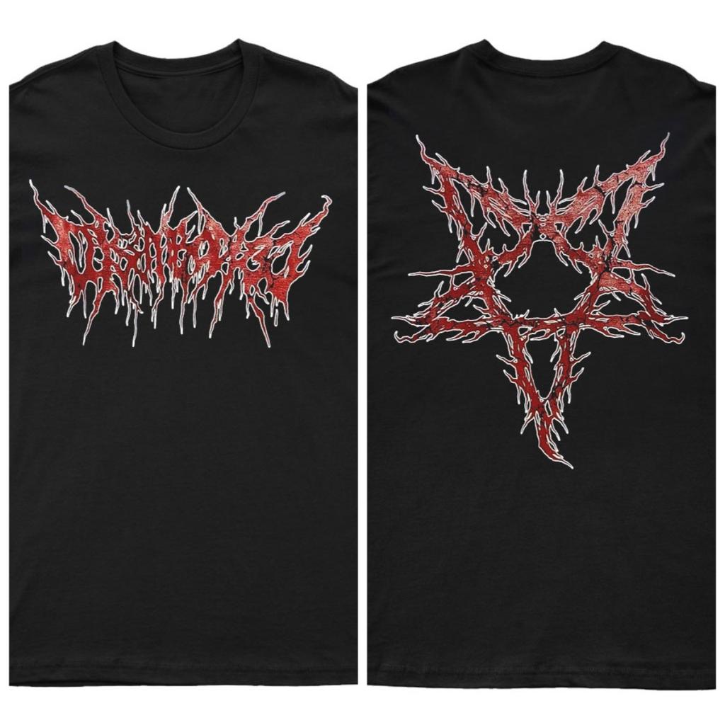 2025 New DISEMBODIDE - PENTAGRAM LOGO Printed Unisex Street Fashion Trend Short Sleeved Pure Cotton Round Neck