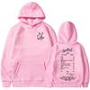Rapper Lil Peep Cry Baby Album Felpe Grafiche Uomo Donna Pile Casual Oversize Felpa Moda Hip Hop Manica Lunga Pullover