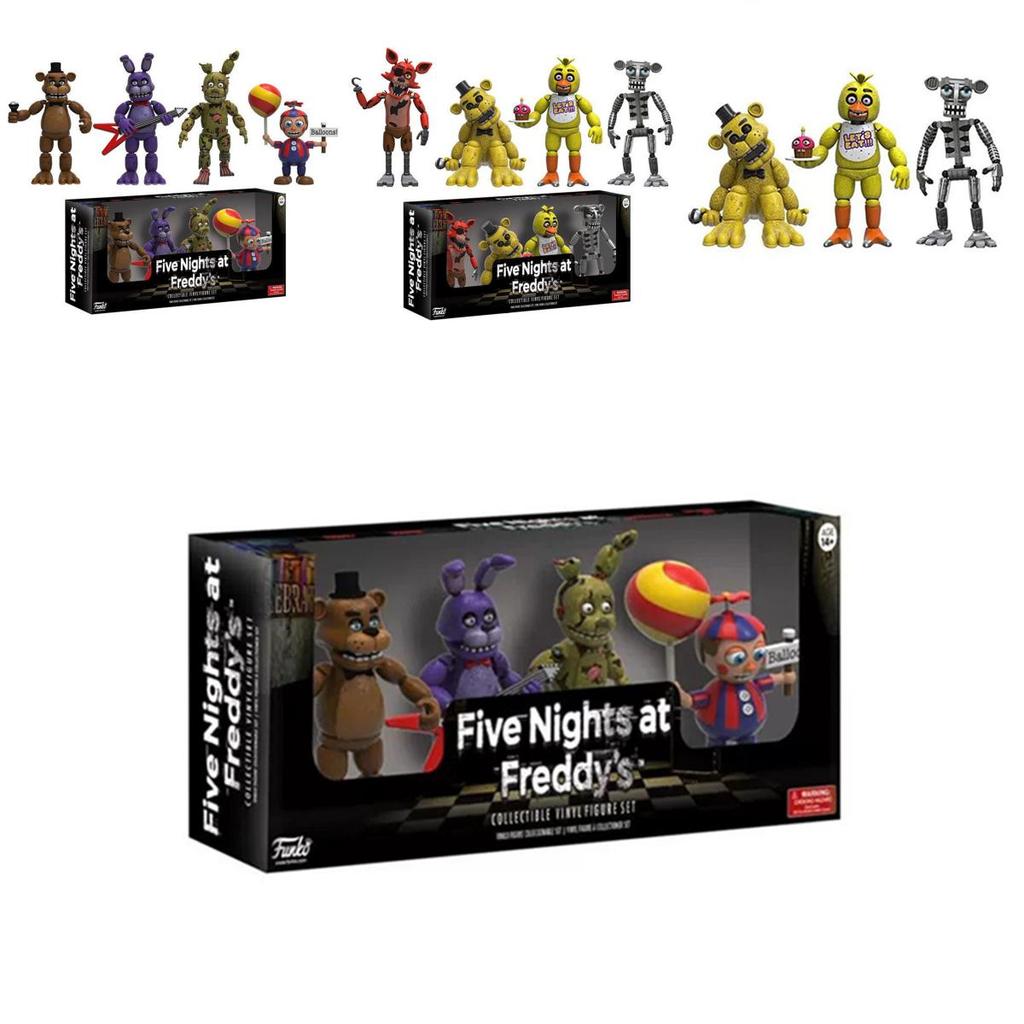 Nádherná sada akčních figurek Fnaf Pizza Simulator 4 cm, ideální jako dárek pro děti a pro sběratele