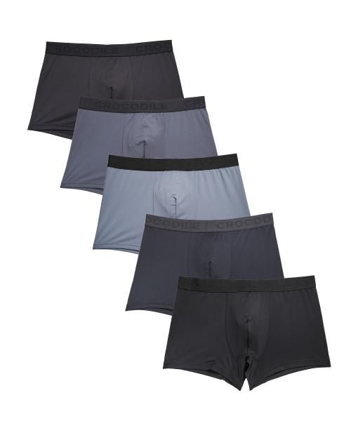 

[Crocodile Innerwear] Askin Daily Homme Trunks 5-Pack CDIM001_01 [Shipped from Korea] 100% Authentic 95
