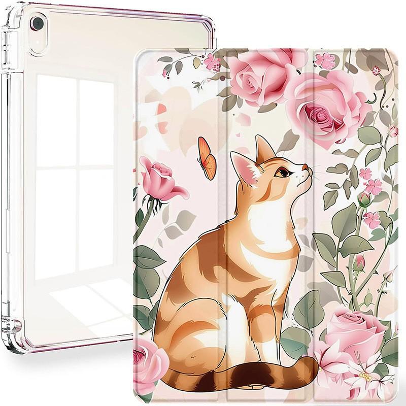 IPad 10th Gen Air 5/4 11 Inch Case PU Leather Folio Cover With Stand Magnetic Full Protection Anti-fingerprint Heat