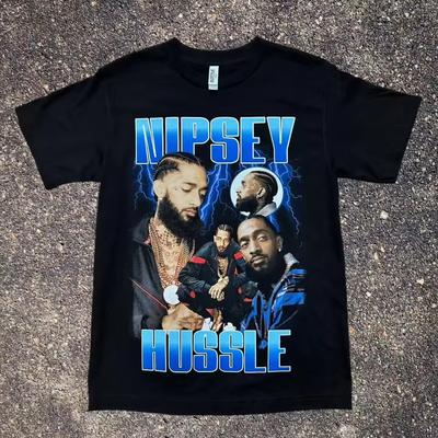 Nipsey Hussle Vintage Graphic T Shirt Summer New Men's and Women's Cotton Fashion Short Sleeve Top