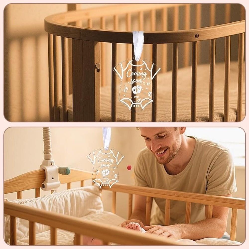 2026 Christmas Gifts Acrylic Expecting Baby Ornament Christmas Ornaments  Pregnancy Announcement