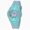 2027 Nuovo orologio con unicorno a cartoni animati per studenti delle scuole elementari e bambini, luminoso e luminescente, quarzo in silicone