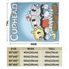 Soft Warm Blanket Child Cupheads & Mugmans Bedding Throws Cartoon Flannel Bedspread For Couch Chair Street Trend Sofa Bed Cover
