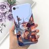 Für Apple iPhone SE 2020 Hülle Stylische Bonbon-Lackierte Rückseite 4,7'' Weiche Silikon-TPU-Handyhülle Für iPhone SE 2022 2020 Fundas