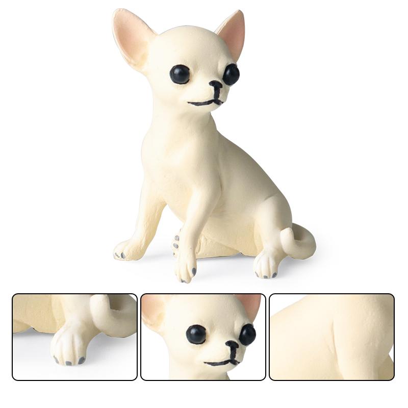 Oenux Kitty Dog Animals Model Action Figure Siamese Husky Pug Rottweiler Puppy Figurines PVC Cute Collection Toy Kids Gift