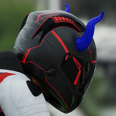 1 Pair Motorcycle Helmet Devil Horns Motorcycle Accessories ABS Plastic Red Blue Black for Bike Helmets Decorations