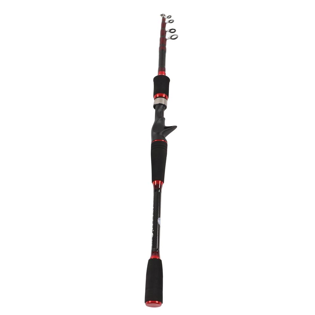 Telescopic Fishing Rod Lightweight Carbon Fiber Casting Fishing Pole with Stainless Steel Swivel Guide for Bass Trout