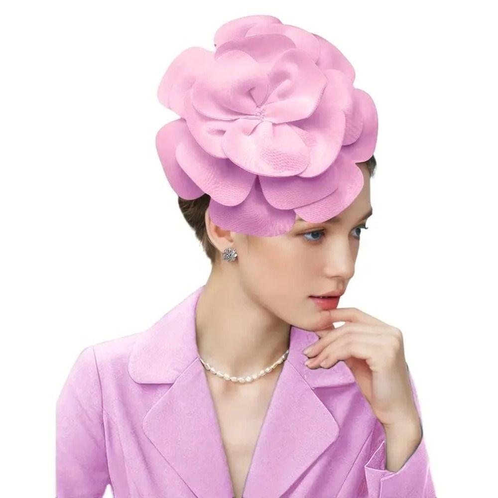 Sweet Large Rose Flower Headband Elegant Oversized Flower Headpiece  Dance Show