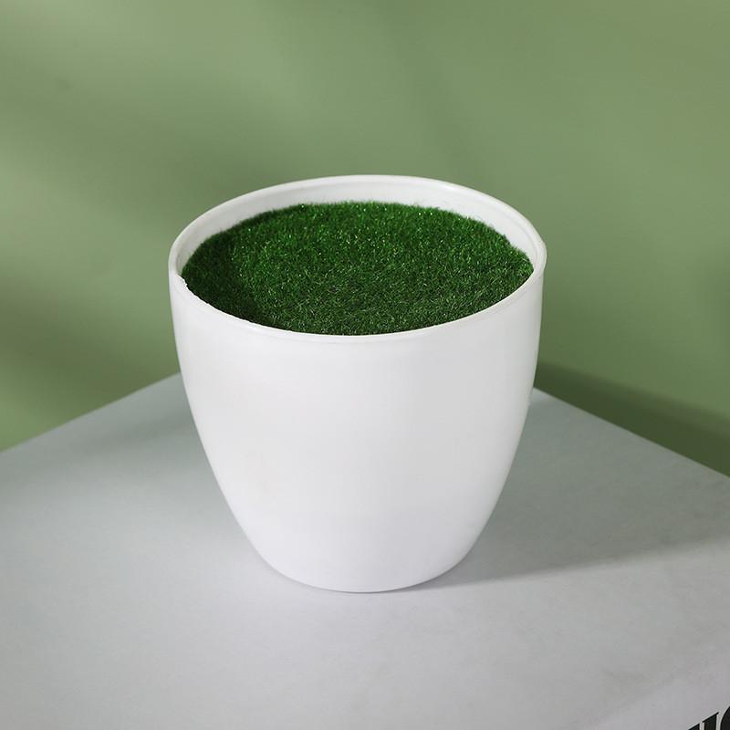 Simulation Ceramic Oval And Square Plastic Flower Pots For Small Foliage And Desktop Decor