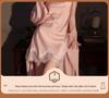 Women's Lace Trim Ice Silk Pajama Set with Robe - Spring/Summer/Autumn