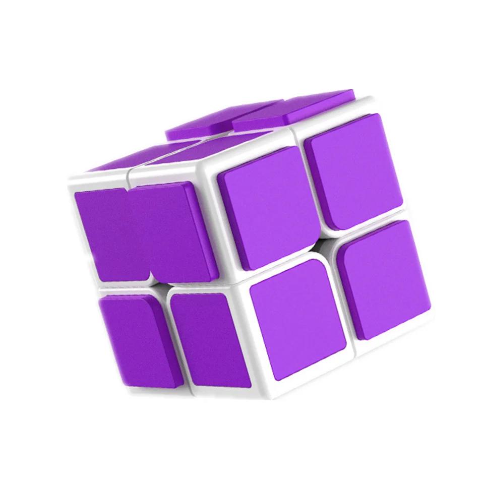 QiYi 2x2 OC Cube 2x2x2 Tiled Magnetic Cube Slug Magic Antistress Speed Puzzle Toy Magico Cubo for Children Kid Gift