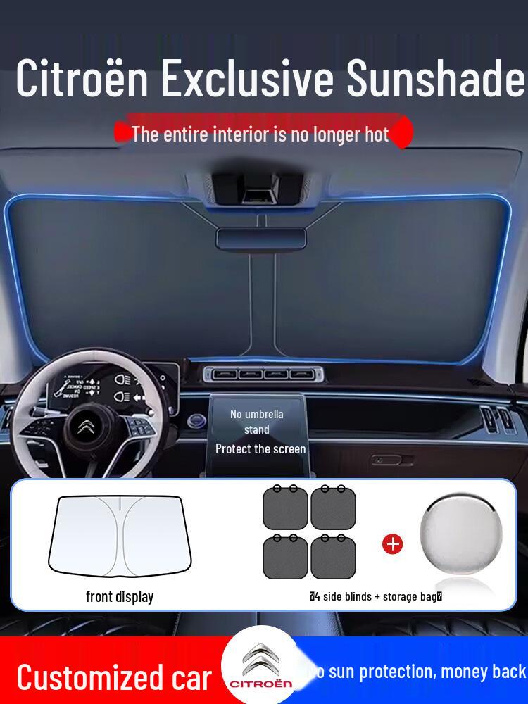 Citroën Sunshade: C6 Tianyi, C5 Versailles, C5X, C3XR, Elysee Windshield Cover & Sun Block Curtain