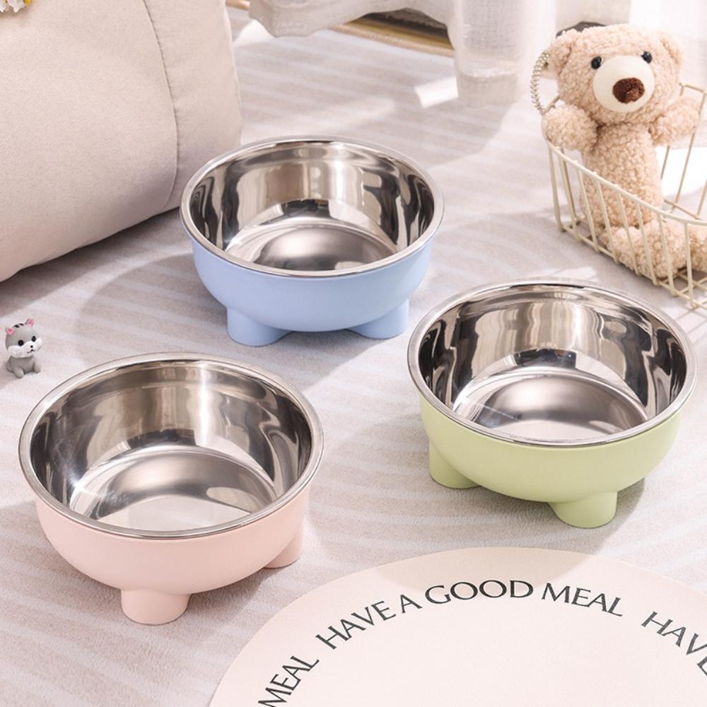 4PCS 4-Leg Stainless Steel Pet Bowls: Large Capacity Non-Skid Pet Dishes with Detachable Stands, Easy To Clean Dog & Cat Feeder