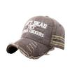 American retro letter embroidered baseball cap men's summer big head circumference cap outdoor sunscreen sun hat women show small face