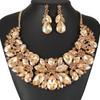 2026 Luxury Necklace Earrings Two-piece Full Diamond Fashion Chain Bridal Dress Wedding Banquet Accessories Women