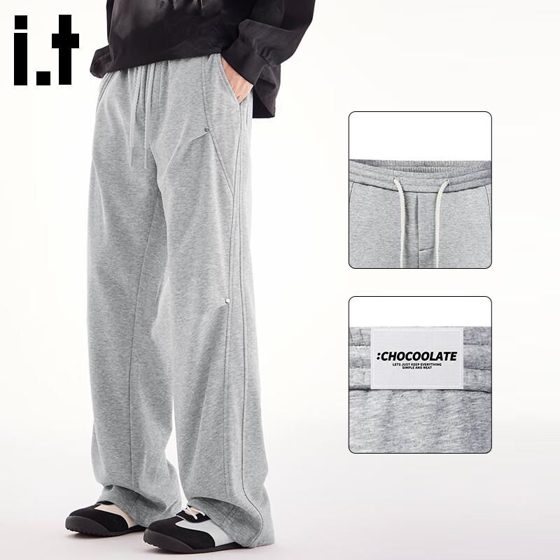 :CHOCOOLATE Men s Pleated Straight-Leg Casual Pants 3XL