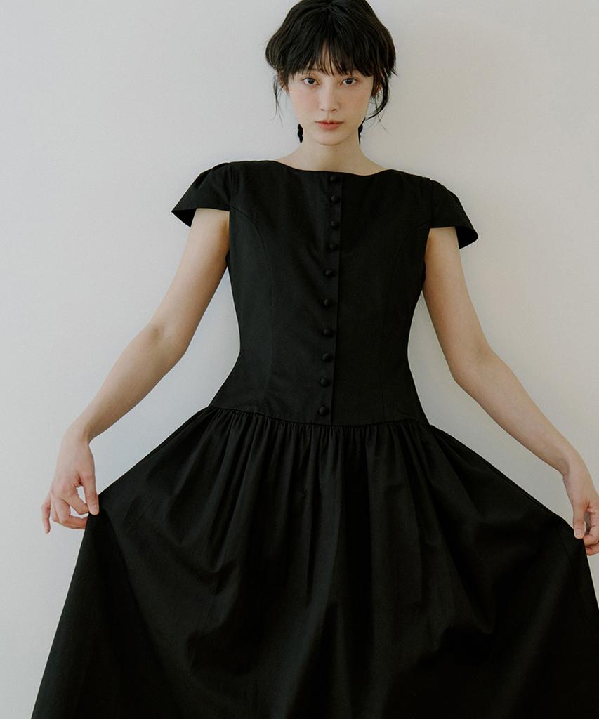 Riorg Woi Bean Button Long Ops Black