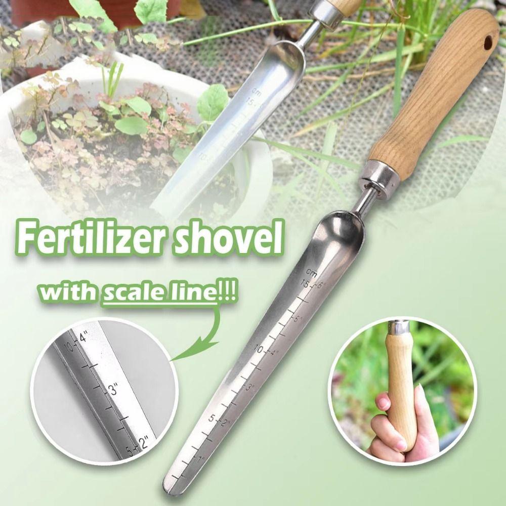 

Anti Slip Handle Hand Trowel Depth Markers Small Gardening Spade Garden Shovel with Scale Moving
