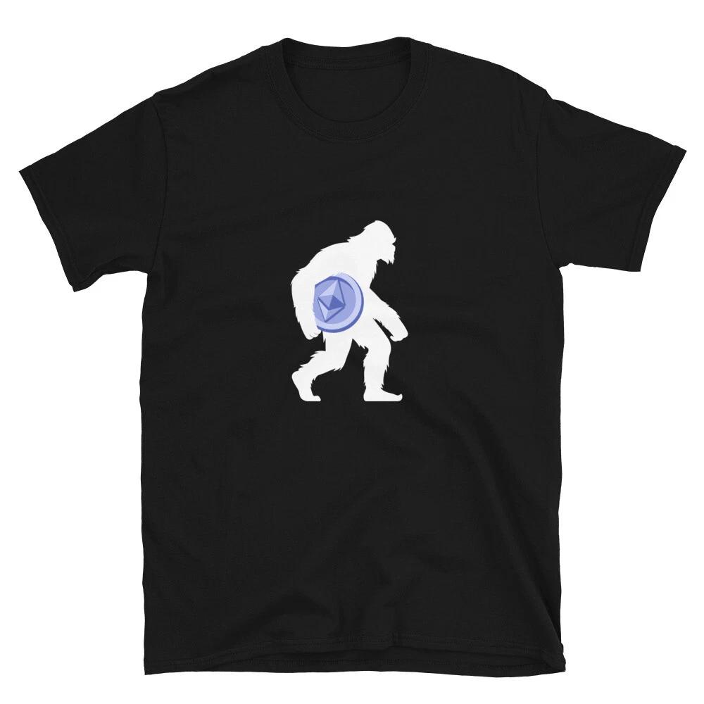 ETH Bigfoot T- Shirt Crypto Trader Gift Tee L