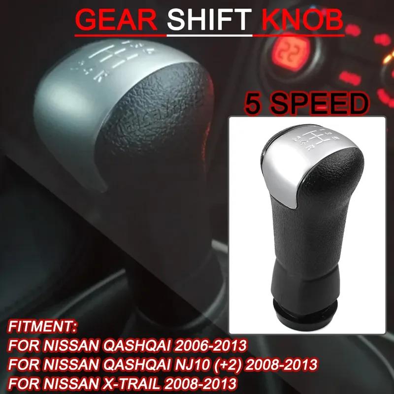 5 Speed Manual Shifter Gear Shift Knob For Nissan Qashqai J10 X-trail 2006 2007 2008 2009 2010 2011 2012 2013 Lever Handle Stick