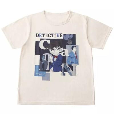 T-shirt Detective Conan Taglia Bianca Unisex Animazione Giapponese Estate Nuova Streetwear da Uomo e da Donna