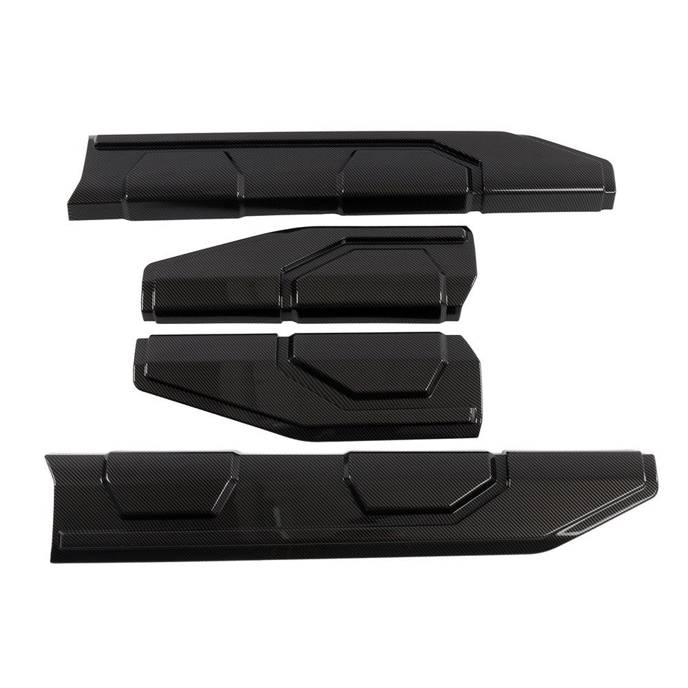 Compatible Toyota RAV4 Accessories: Rearview Mirror Covers, Door Handle Cups, Velanda Door Sill Strips, Grille Trim for Modification and Decoration.