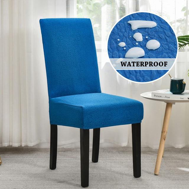 Stretch-wasserdichte Stuhlhussen für Esszimmer, Schonbezug für Stuhl, Hotel, Wohnzimmer, Küche, Esszimmerstuhlbezug