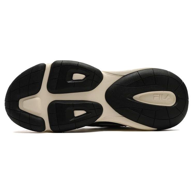 FILA Fabric Synthetic Leather Simple Versatile Shock Absorbing Wear Resistant Low Top Dad Shoes Men sneaker Gray Brown F12M343103FNL