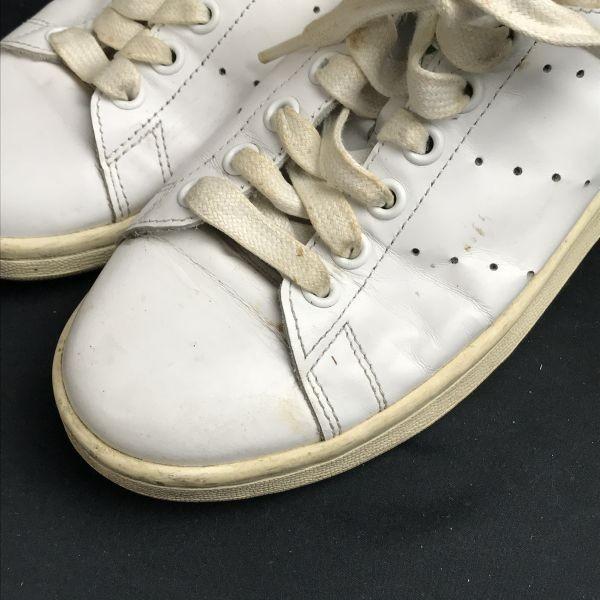 adidas Stan Smith Leather Sneakers 24 US6 White Green Low cut(USED)