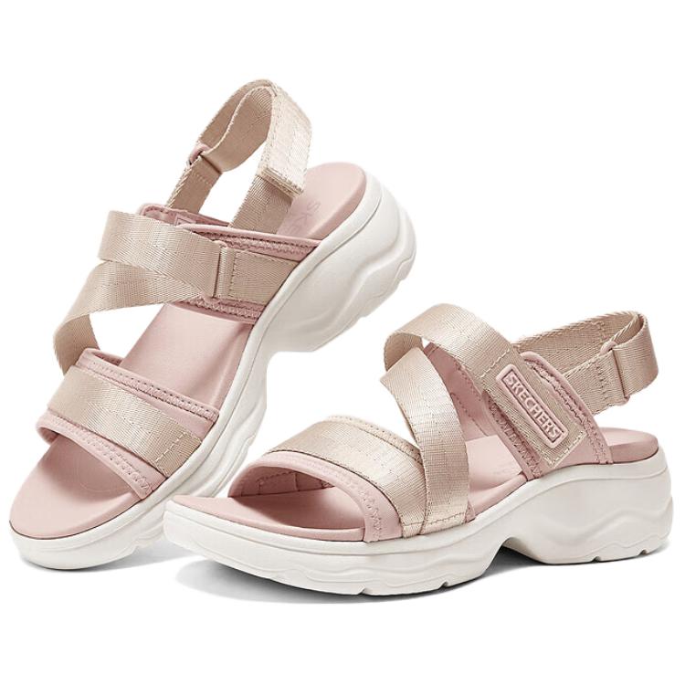 Skechers Luxe Foam Comfortable Soft Beach Sandals Women Sandals Nude-Pink 163540-BLSH