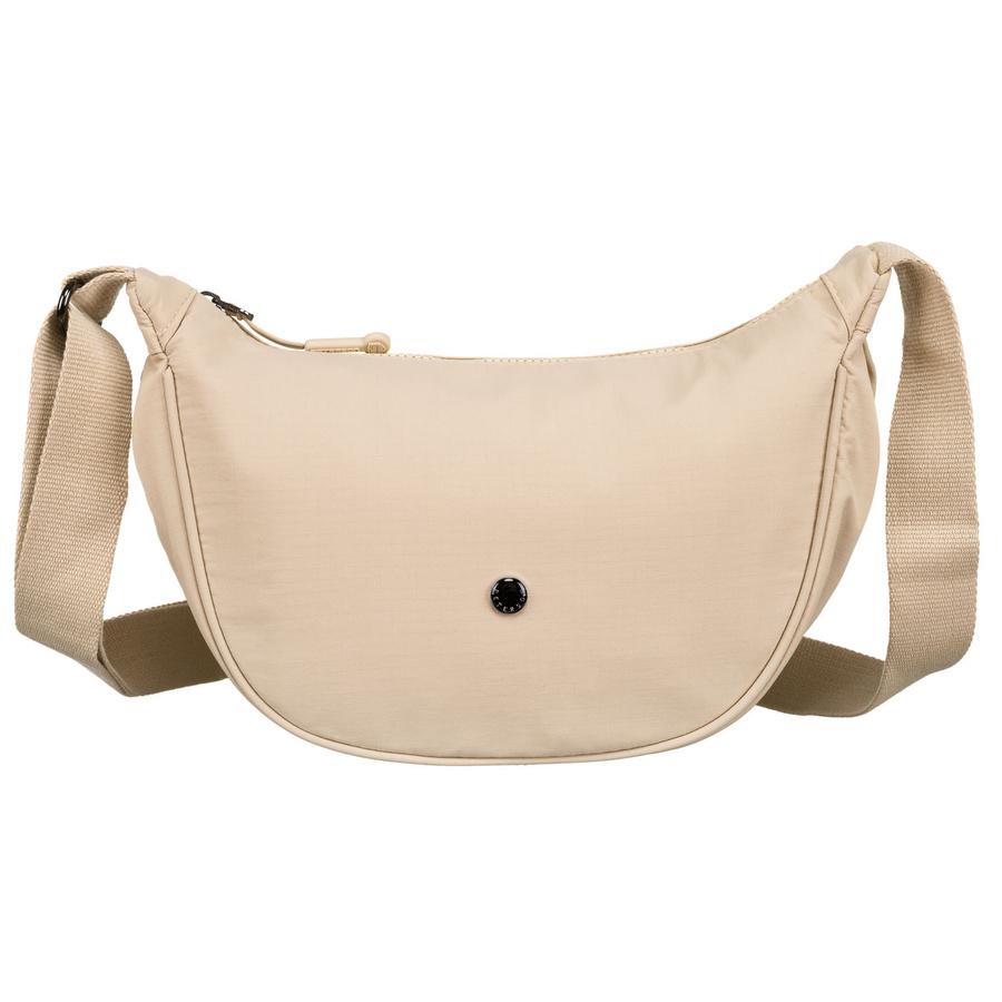 Beige Damenhandtasche aus Polyester an einem verstellbaren Riemen - Peterson