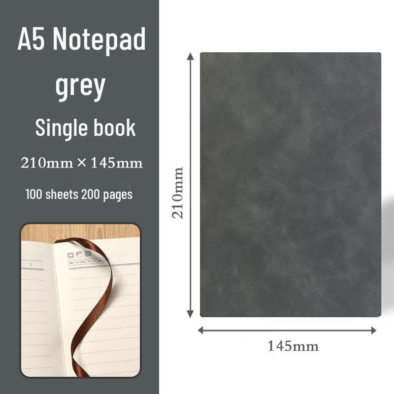 High-End Soft Leather Business Notebook with Magnetic Buckle and Custom Logo - Ideal Gift Set