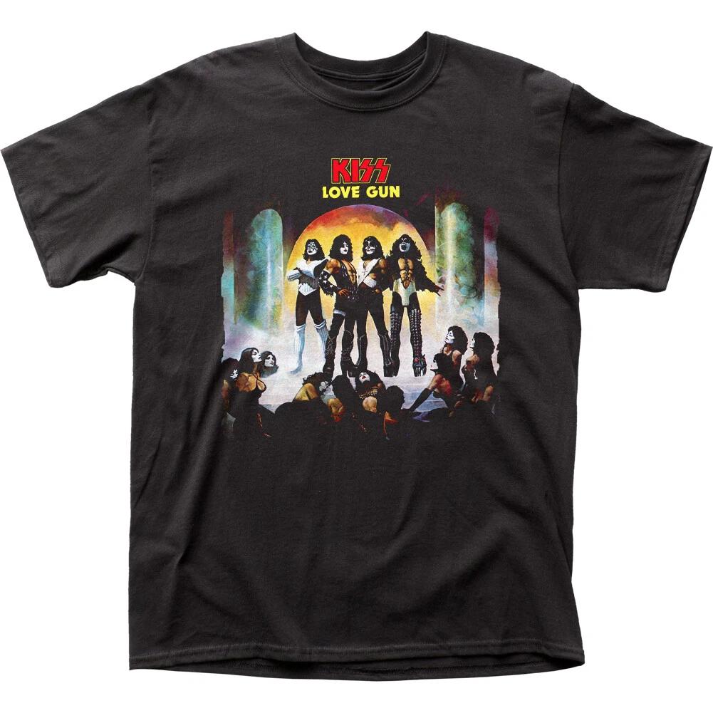 Kiss  Love Gun  100% Cotton T-shirt Mens Tees Top - S, L, 2X - Free Shipping M
