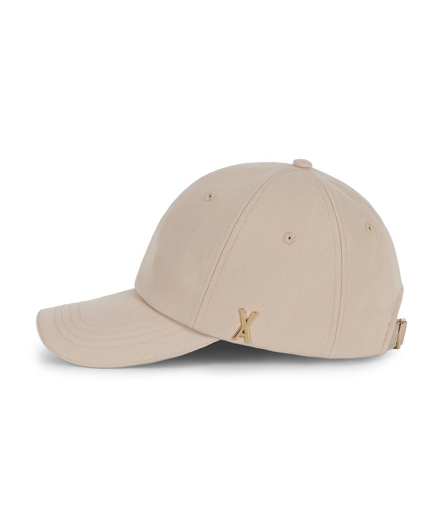 Bajal Gold Studded Oversized Ball Cap Beige