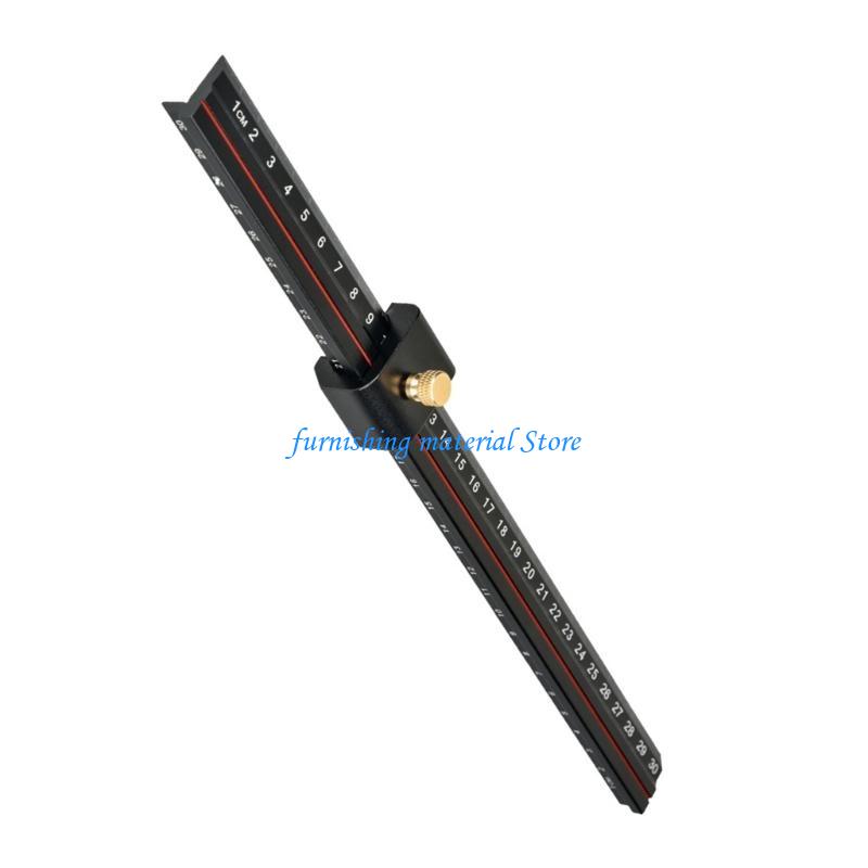 Y5GD L Adjustable Scriber Aluminum Rule for Precise Measurement & Line Drawing